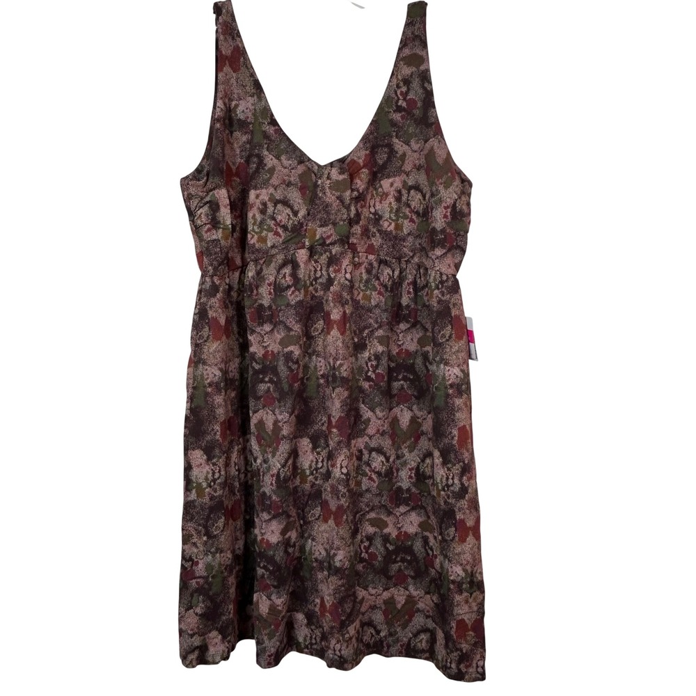 Fresh Produce Calypso Spotlight Dress Truffle Abstract Print XL NWT Made in‎ USA